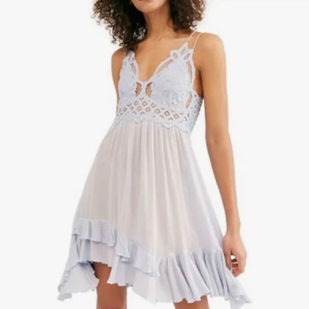 Free People Adella Slip Size XS color Light blue